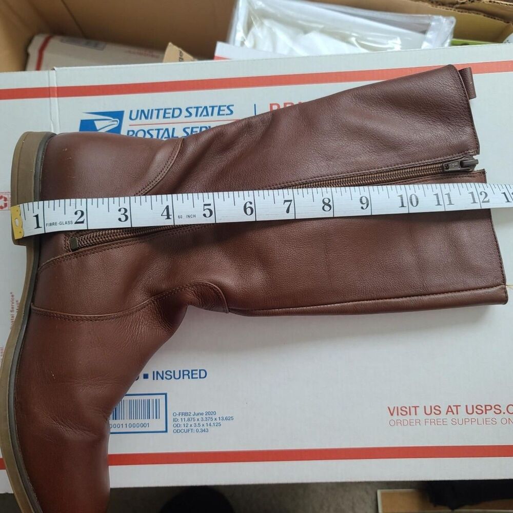 Mussi Leather Camel Tan Brown Riding Boots 7.5 EUC - Picture 12 of 13